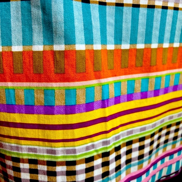 London Times Multicolored Striped Sleeveless Sheath V Neck Dress Womens size 6 - Picture 13 of 15